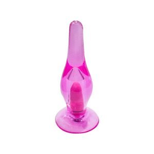 CRYSTAL ANAL VIBRATING BUTT PLUG WITH SUCTION CUP AD-025